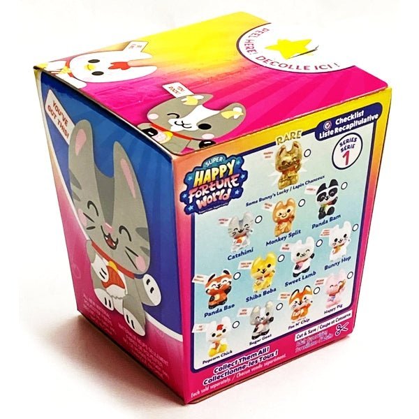 Super Happy Fortune World Mini Collectible Plush Toy Mystery Box - Series 1 (1 Count) - Dollar Fanatic
