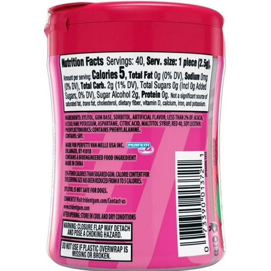 Trident Vibes Sugar Free Gum - Strawberry Lollipop (40 - Piece Pack) - Dollar Fanatic
