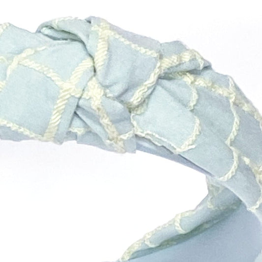 Universal Thread Stylish Top Knot Fabric Headband - Blue/Stripes (1 Count) - Dollar Fanatic