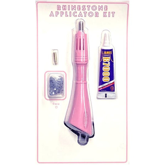Vivitar Rhinestone Applicator Starter Kit (Kit Includes Applicator, 4mm Head, Glue, Rhinestone Gems) DIY Bling Out Arts and Crafts - Dollar Fanatic