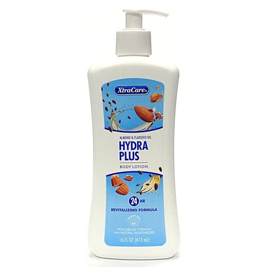 XtraCare Hydra Plus Revitalizing Body Lotion - Almond and Flaxseed Oil (Net 16 fl. oz.) Paraben Free, Non - Greasy - Dollar Fanatic