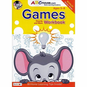 ABCMouse Games Workbook - Find-Its and More (Includes Rewards Stickers) For ages 3-8 - DollarFanatic.com