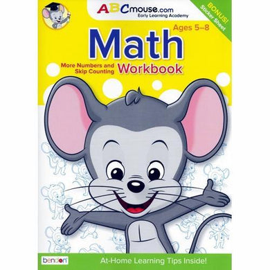 ABCMouse Math Workbook - More Numbers and Skip Counting (Includes Rewards Stickers) For ages 5 - 8 - DollarFanatic.com