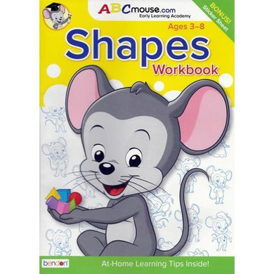 ABCMouse Shapes Workbook - Shapes (Includes Rewards Stickers) For ages 3-8 - DollarFanatic.com