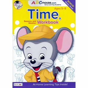 ABCMouse Time, Seasons, Weather Workbook (Includes Rewards Stickers) For ages 5 - 8 - DollarFanatic.com