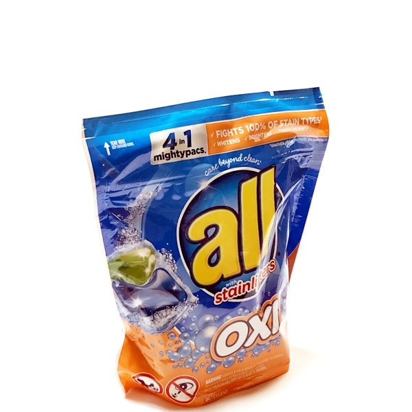 All Oxi 4-in-1 Laundry Detergent Mighty Pacs - Fresh Scent (19 Pack) - DollarFanatic.com