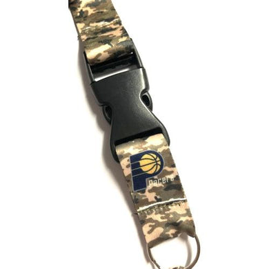 Aminco Indiana Pacers Camo Lanyard with Detachable Key Ring (1