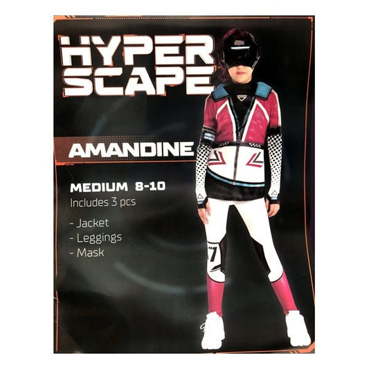 Amscan Hyper Scape Amandine Kids 3-Piece Costume (Child Size - Medium 8/10) - DollarFanatic.com