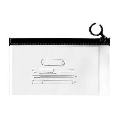 Ankyo Small Reusable Storage Pouch - Transparent/Black (7