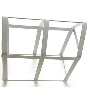 Ankyo White Metal Plant Stand - House (8.12" x 4" x 8") 2-Piece Display - DollarFanatic.com