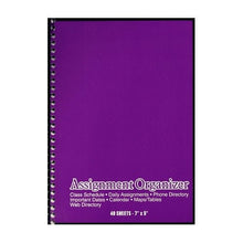 Assignment Organizer Notebook - 7" x 5" (40 Sheets) Colors Vary - DollarFanatic.com