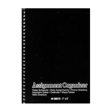 Assignment Organizer Notebook - 7" x 5" (40 Sheets) Colors Vary - DollarFanatic.com