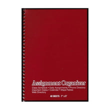 Assignment Organizer Notebook - 7" x 5" (40 Sheets) Colors Vary - DollarFanatic.com