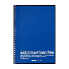 Assignment Organizer Notebook - 7" x 5" (40 Sheets) Colors Vary - DollarFanatic.com
