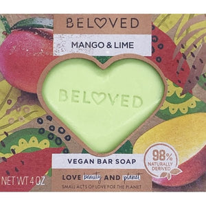 Beloved Vegan Body Bar Soap - Mango Lime (Net wt. 4 oz. ) - DollarFanatic.com