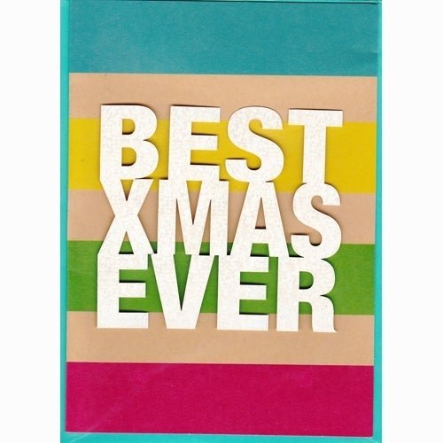 Best Xmas Ever Christmas Greeting Card with Envelope (5