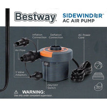 Bestway Electric AC Air Pump - Sidewinder (110-120V) Includes 3 Valve Adapters - DollarFanatic.com