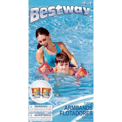 Bestway Turtle Swimming Armband Floats - Ages 3-6 Years (One Pair) Select Color - DollarFanatic.com