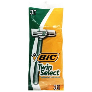 BiC Twin Select Sensitive Skin Razors (3 Count) - DollarFanatic.com
