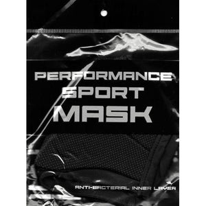 Black Performance Sport Face Mask with Ear Loops (1 Pack) Select Adult Size - DollarFanatic.com