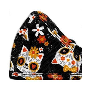 Boomer Naturals Halloween Kids 3-Layer Fabric Face Mask with Ear Loops (1 Count) Select Style & Size - DollarFanatic.com