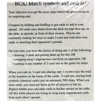 Bux Matchin' Cash-In Card Game (For 2+ Players) Ages Teens+ - DollarFanatic.com