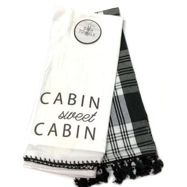 Cabin Sweet Cabin Cotton Kitchen Dish Towels - 15