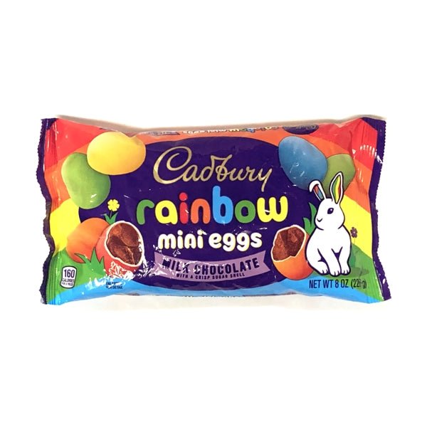 Cadbury Milk Chocolate Crispy Shell Mini Eggs Candies - Rainbow (Net Wt. 8 oz.) Bright Rainbow Colors - DollarFanatic.com