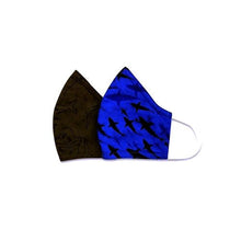 Cat & Jack Kids Fabric Face Masks with Ear Loops & Filter Pocket - Sharks (2 Pack) - DollarFanatic.com