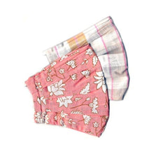 Cat & Jack Kids Reusable Fabric Face Masks with Ear Loops & Filter Pocket - Pink Floral/Gingham (2 Pack) - DollarFanatic.com