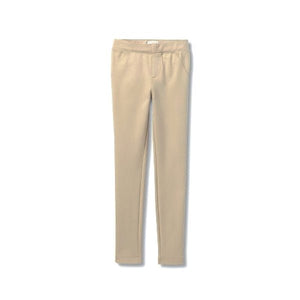 Cat & Jack Kids Uniform Ponte-Knit Jeggings Pants - Beige (Size XL - 14/16) Low Pill, Shrink & Fade Resistant - DollarFanatic.com