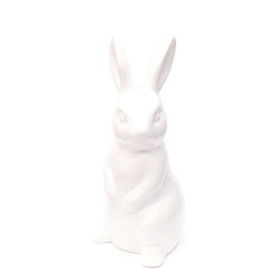 Ceramic Standing Bunny Rabbit - White (8.25