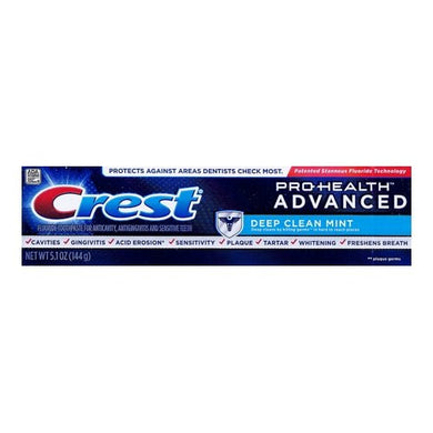Clearance - Crest Pro-Health Advanced Fluoride 5.1 oz Toothpaste for Anticavity, Antigingivitus, & Sensitive Teeth (Select Type) Out of Date - DollarFanatic.com