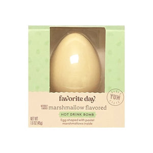 Clearance - Egg-Shaped Hot Drink Bomb - Marshmallow Flavored (Net Wt. 1.6 oz.) Best by Date: 12/01/2022 - DollarFanatic.com