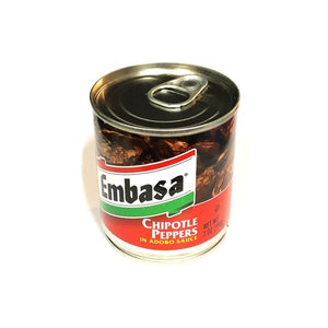 Clearance - Embasa Chipotle Peppers in Adobo Sauce (Net wt. 7 oz.) Best by Date: 11/30/2022 - DollarFanatic.com