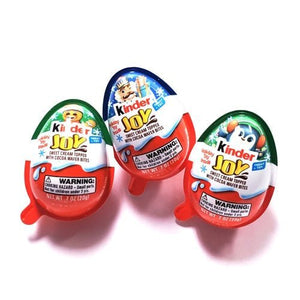 Clearance - Kinder Joy Chocolate Treat + Surprise Toy Egg - Holiday Edition (Net Wt. 0.7 oz.) Best by Date: 10/01/2023 - DollarFanatic.com