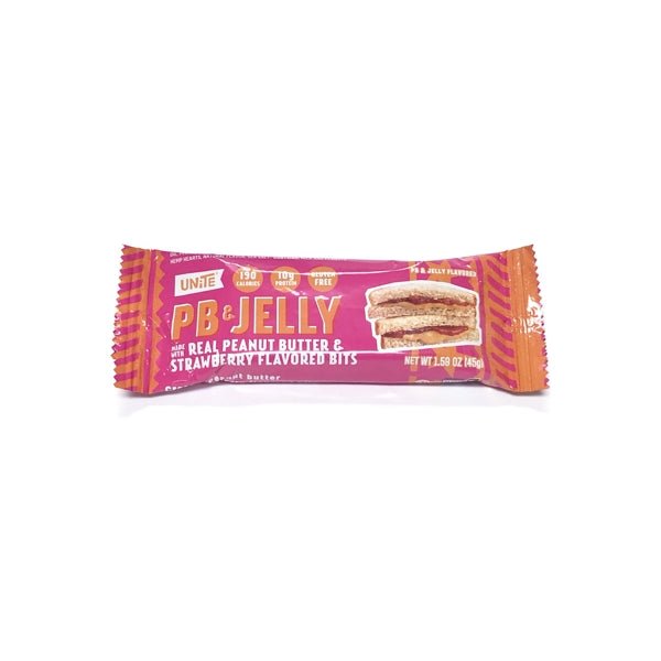 Clearance - UNiTE PB & Jelly Protein Bar - Peanut Butter/Strawberry (Net Wt. 1.59 oz.) Best by Date: 03/16/2023 - DollarFanatic.com