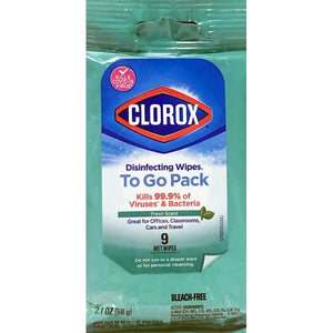 Clorox Disinfecting Wipes To Go Pack - Fresh Scent (9 Pack) - DollarFanatic.com