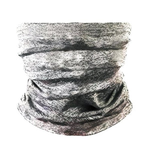 Cloth Neck Gaiter Face Covering Mask - Heather Gray (9.5" x 14. 5") with Filter Pocket - DollarFanatic.com