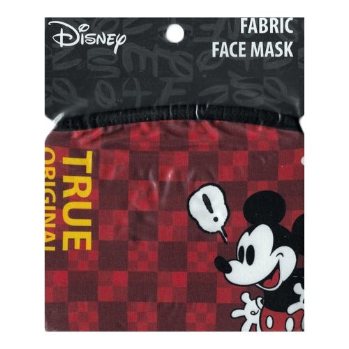 Concept One Adult 2-Layer Fabric Face Mask with Ear Loops - Classic Mickey Mouse/Red (1 Count) For ages 14+ - DollarFanatic.com