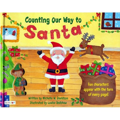 Counting Our Way to Santa (Hardcover Board Book) Counting Numbers Book - DollarFanatic.com