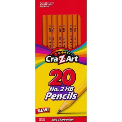Cra-Z-art Real Wood #2 HB Pencils (20 Pack) - DollarFanatic.com