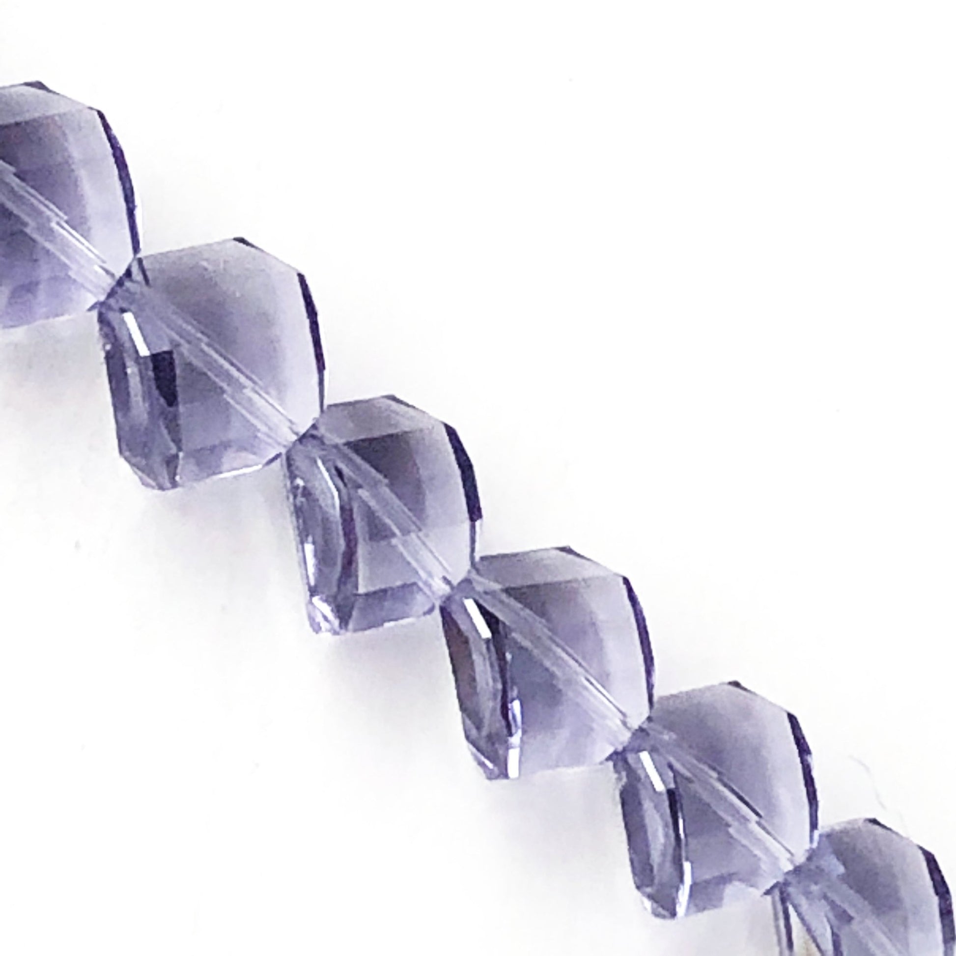 Craft Medley Diamond Twist-Cut Faceted Acrylic Beads (7" Strand) Select Color - DollarFanatic.com