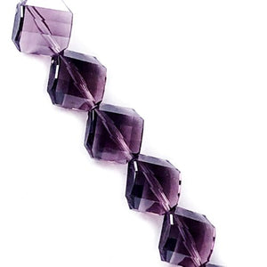 Craft Medley Diamond Twist-Cut Faceted Acrylic Beads (7" Strand) Select Color - DollarFanatic.com