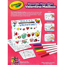Crayola Decorate-Your-Own Valentine Mailbox Kit (31 Pack) Includes 24 Valentines Cards - DollarFanatic.com