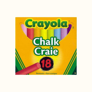 Crayola Non-Toxic Color Chalk (18 Pack) - DollarFanatic.com