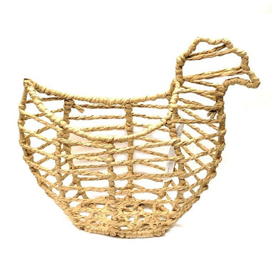 Crescent Hen Woven Storage Basket Decor - Natural (10