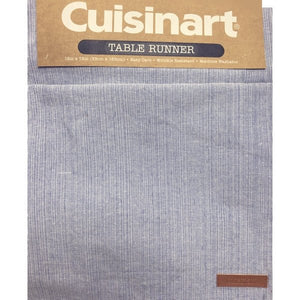 Cuisinart Chambray Table Runner - 13" x 72" (Select Color) Wrinkle Resistant, Machine Washable - DollarFanatic.com