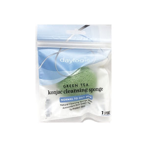 Daylogic Green Tea Konjac Cleansing Sponge (1 Count) Normal to Oily Skin - DollarFanatic.com