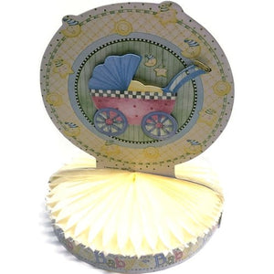 Debbie Mumm Baby Shower Baby Carriage Table Decor Centerpiece Party Favor (9" x 11.5") - DollarFanatic.com